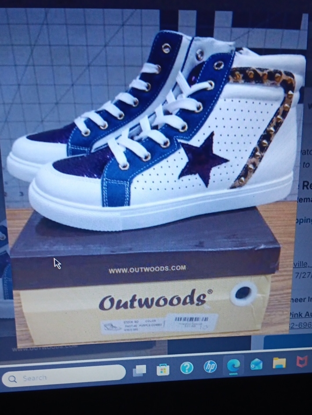 Outwoods Womens High-Top Shoes Size 10